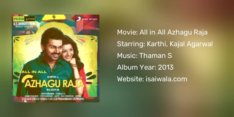 All in All Azhagu Raja Songs Download
