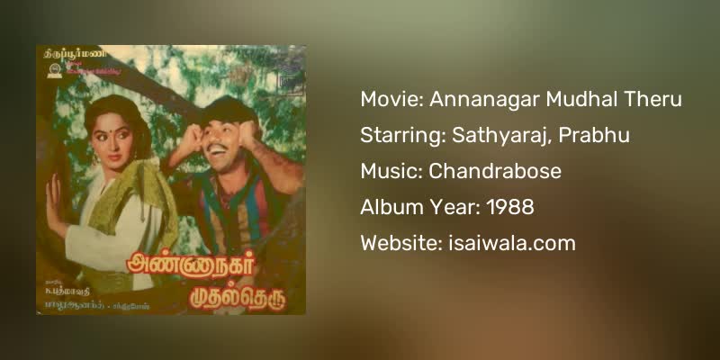 Annanagar Mudhal Theru Songs Download