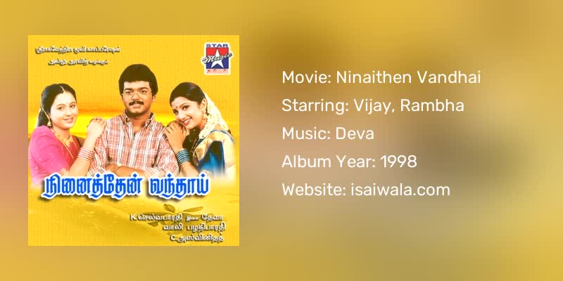 Ninaithen Vandhai Songs Download