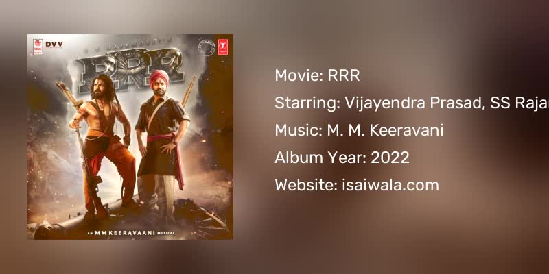 RRR Songs Download