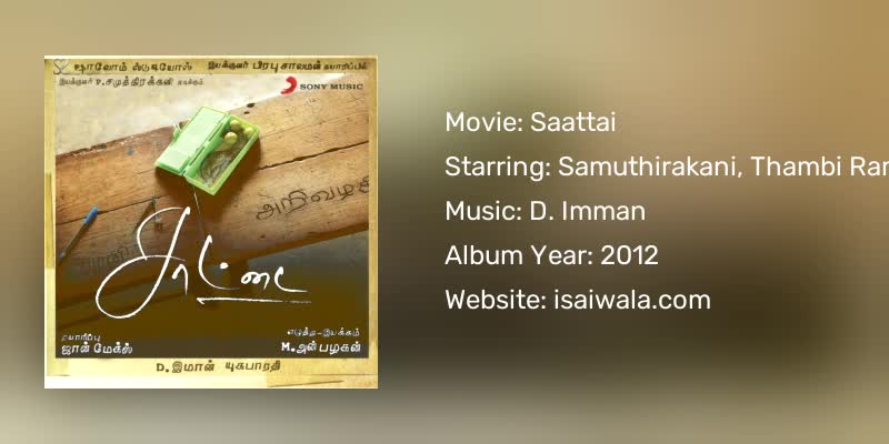 Saattai Songs Download